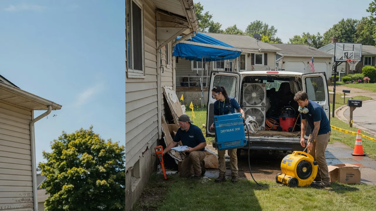 Ceiling Leak Cleanup in Comins, MI near me